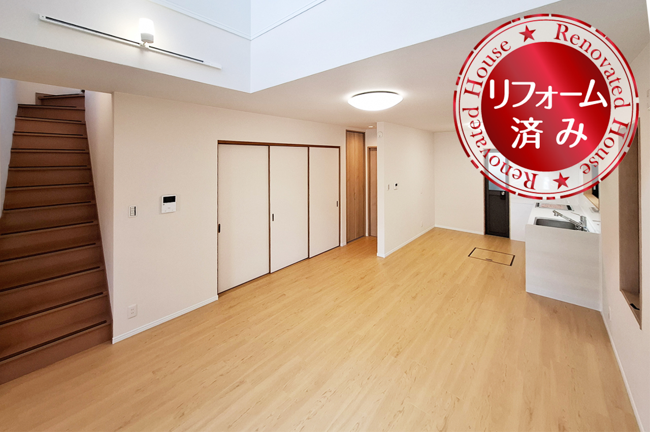 LDK:約16帖の広々LDK。開放的な吹抜けリビングの間取りです。