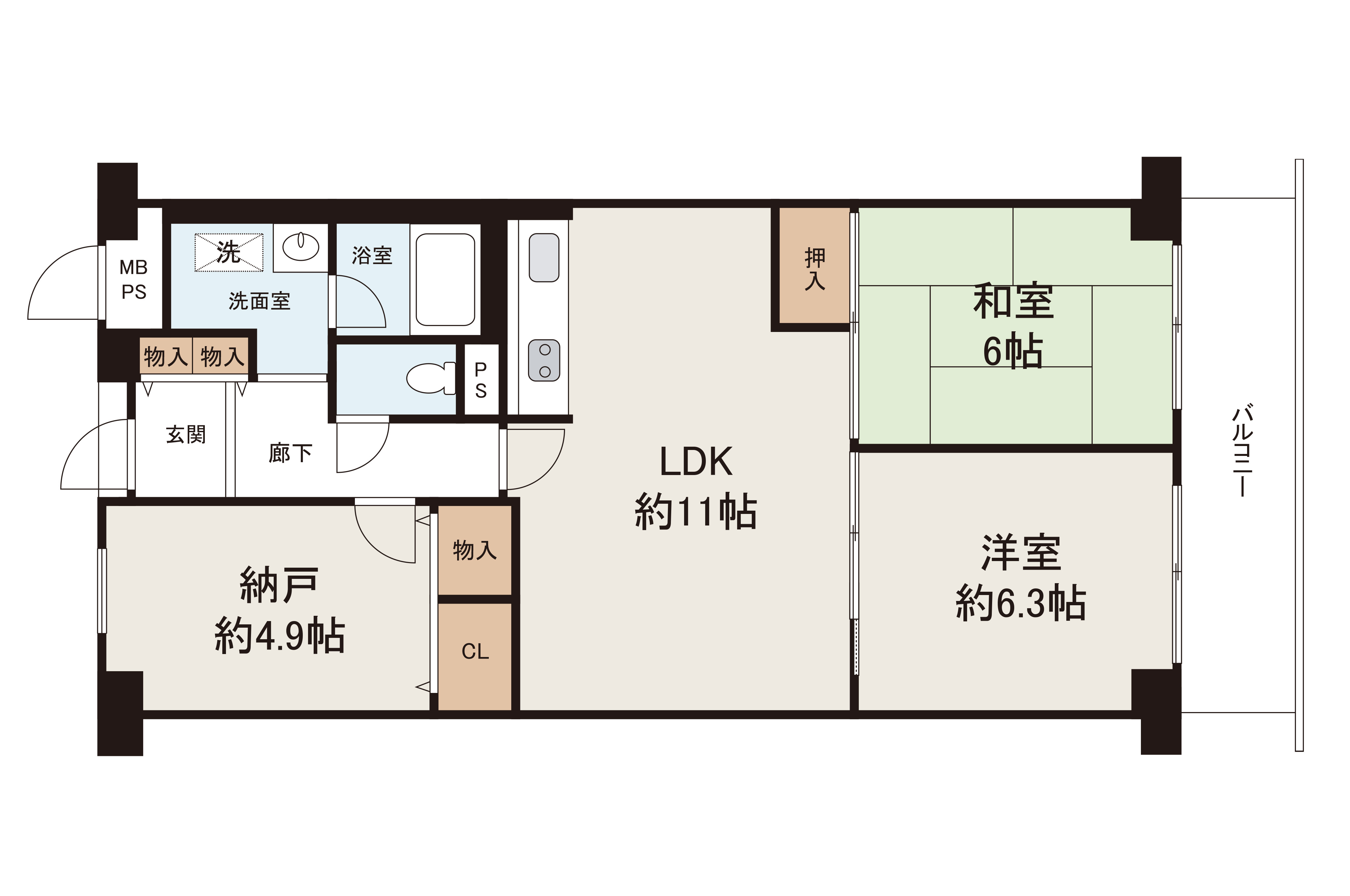 現状でのお引渡し。定額リフォームパック（オプション）利用可。詳細はお問合せください。