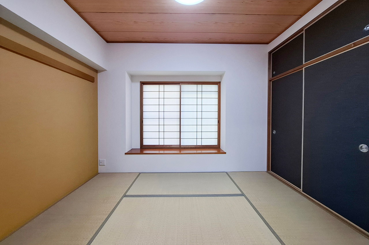 和室:LDKに隣接した6帖の和室。客間やくつろぎスペースとして活用できます。