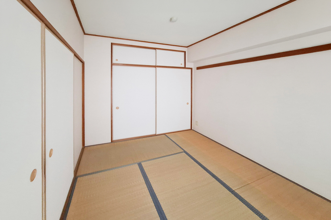 和室：押入付きで、布団や季節物などを収納しやすいお部屋です。