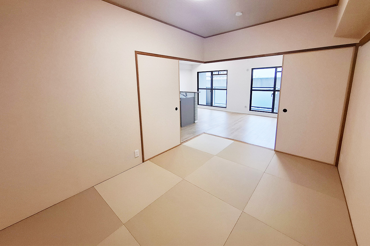 和室：襖を開ければLDKとの一体利用も可能です。