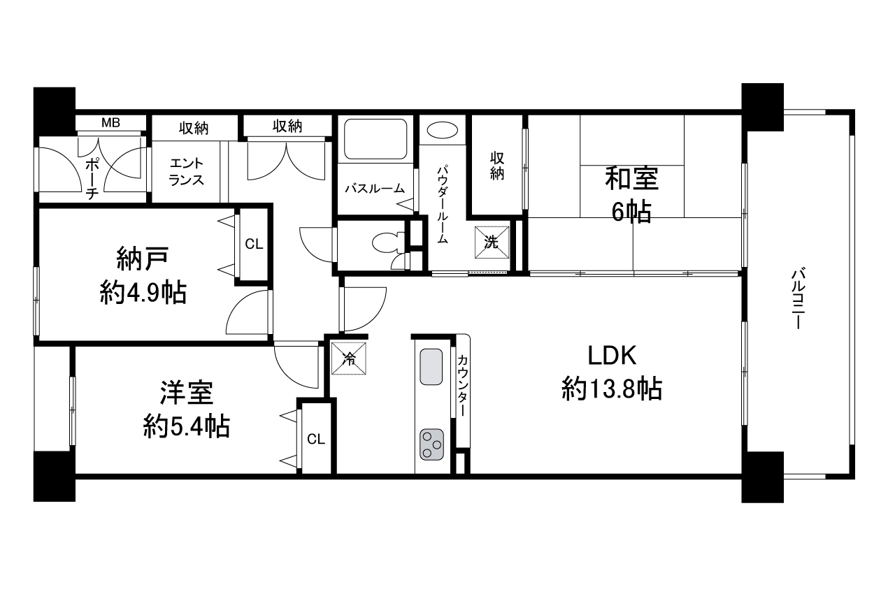 現状でのお引渡し。定額リフォームパック（オプション）利用可。詳細はお問合せください。