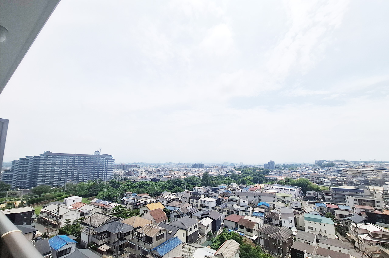 眺望：9階部分につき開けた景色を楽しめます。