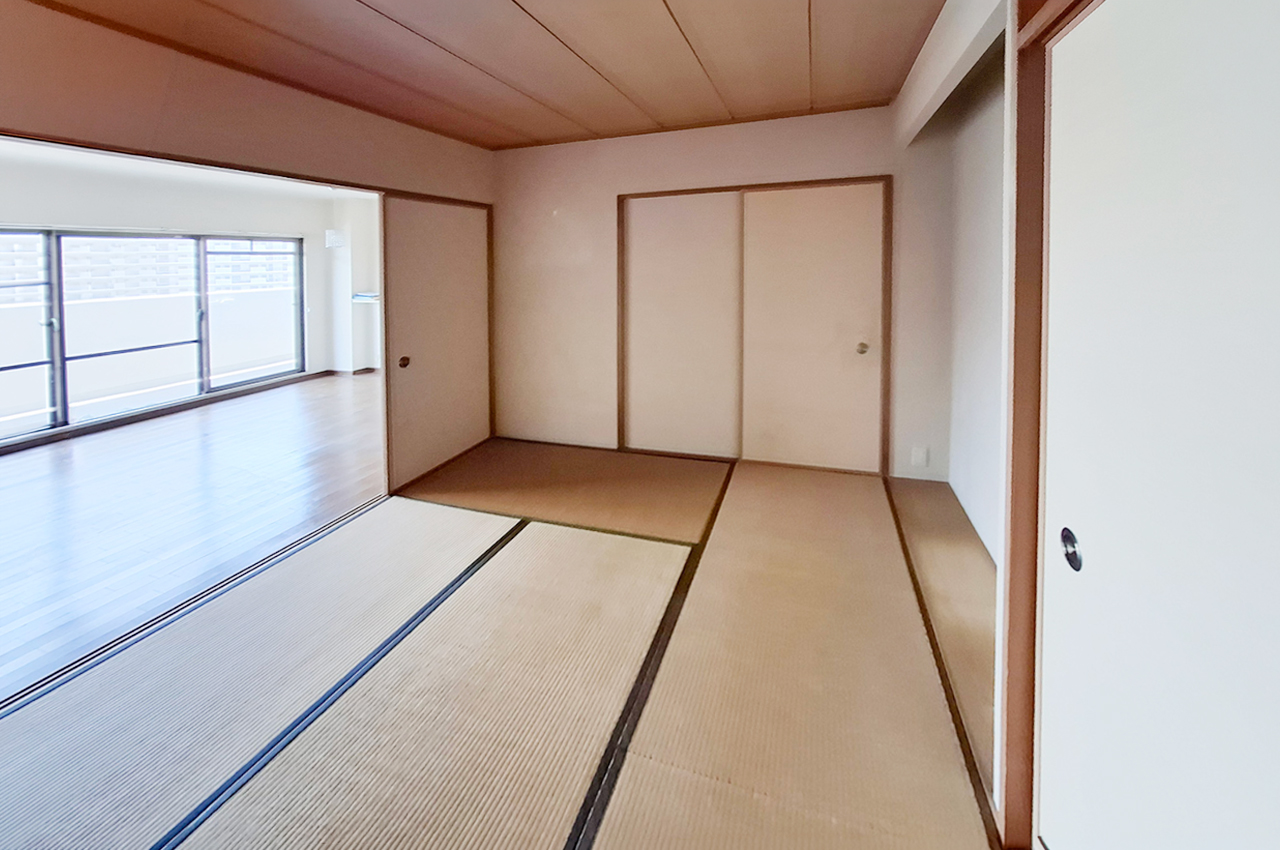 和室：約6帖。用途に合わせてLDKとの一体利用も可能です。