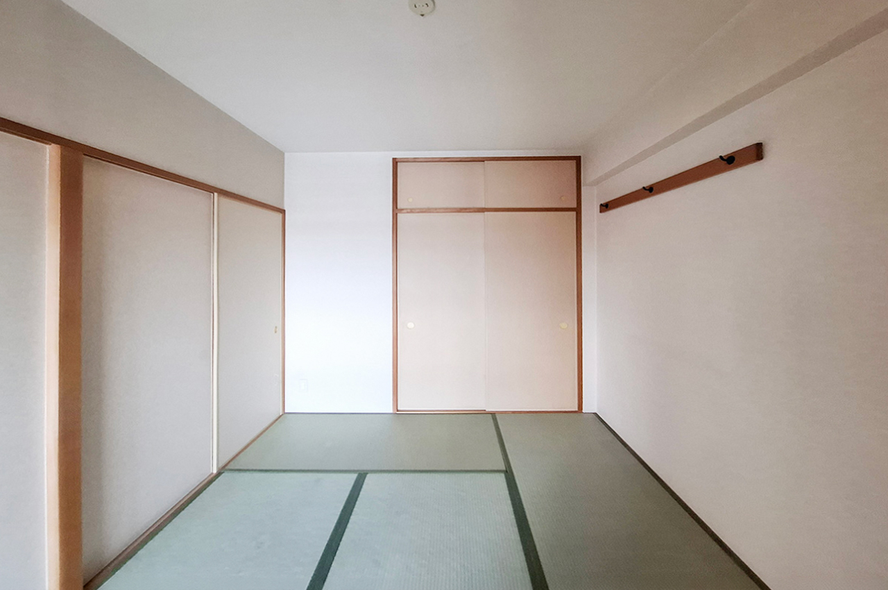 和室：押入付きで、布団や季節物などを収納しやすいお部屋です。