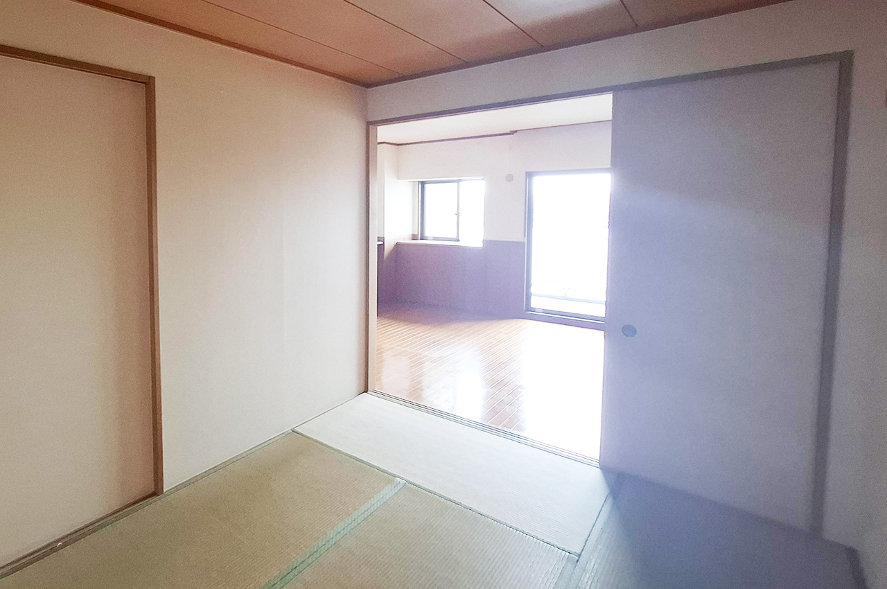 和室：約6帖の和室はLDKと一体利用も可能です。用途に合わせて幅広く活用できます。