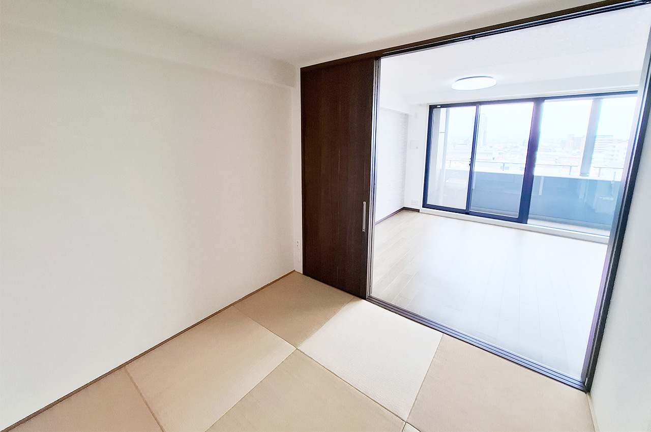 和室：LDKと続く4.5帖の和室。扉を開ければ一体的にも使えます。