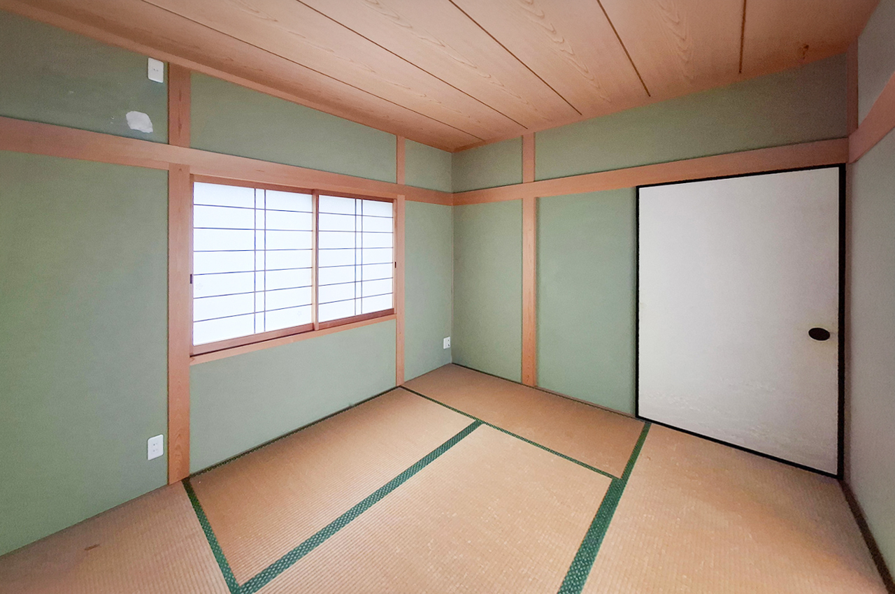 和室：収納付きで、布団や季節物などを片付けやすい和室です。